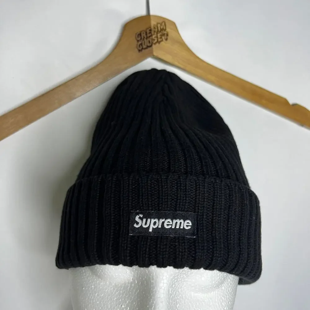Supreme Overdyed Knit Beanie in Black